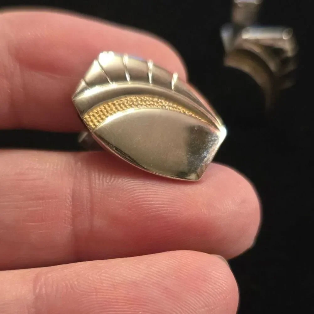 Vintage Silver Tone Cuff links